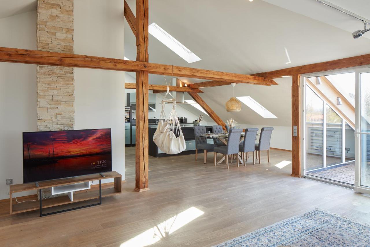 Апартаменты ⸨⸩ Sunset Penthouse: Messe - Siemens - Db - Man ⸨⸩ Нюрнберг Экстерьер фото